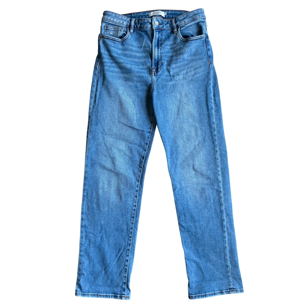 Hidden Jeans High Rise Straight Leg Medium Wash Denim BK1733STC-MDA Size 30